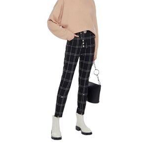 Alexander Wang Black and White Checkered Pants